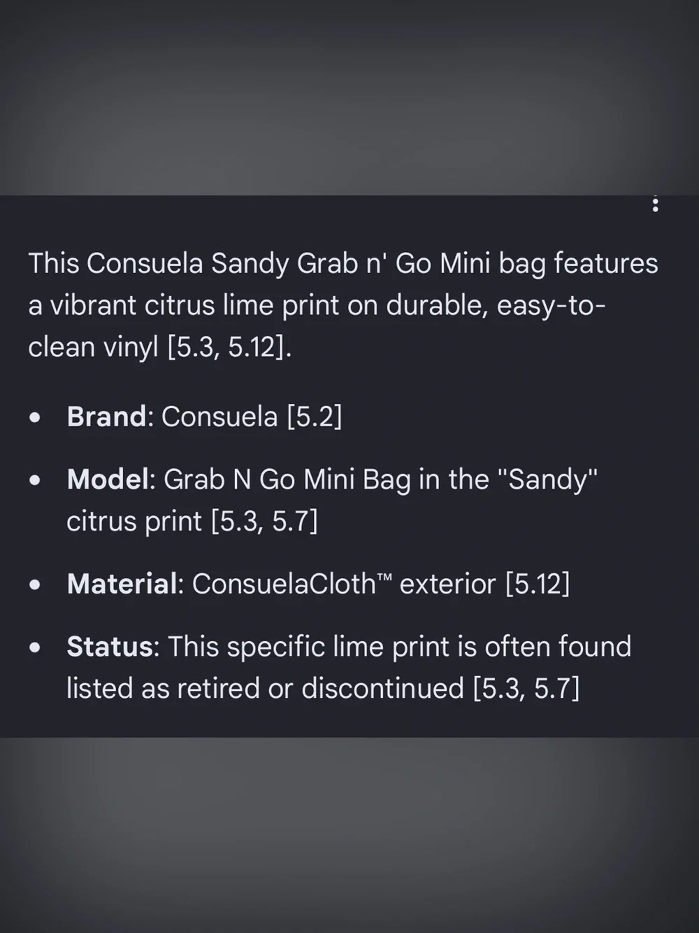 Consuela Purple Sandy Citrus Mini Tote Grab N Go - Picture 9 of 9